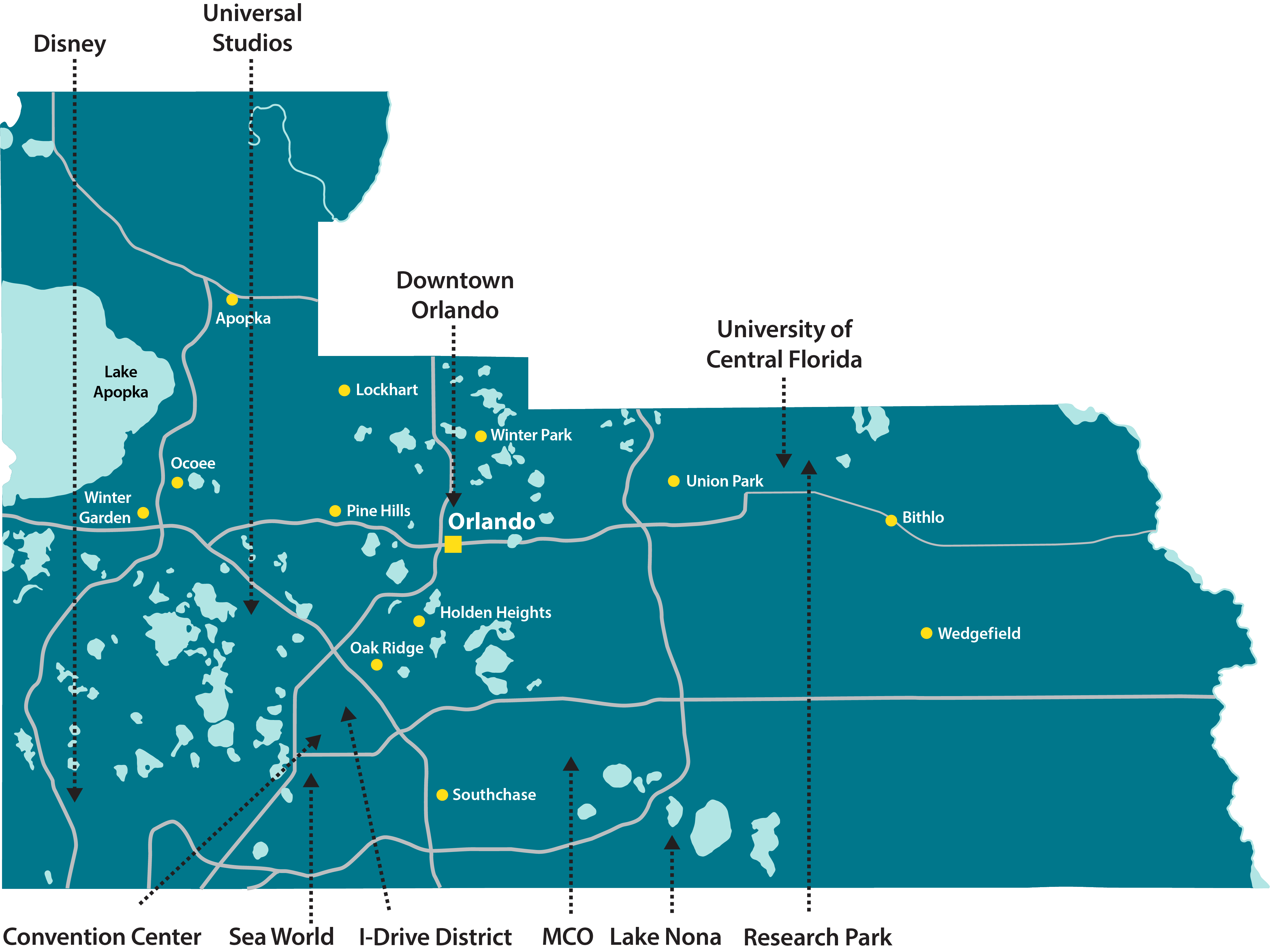 Orange County Map New
